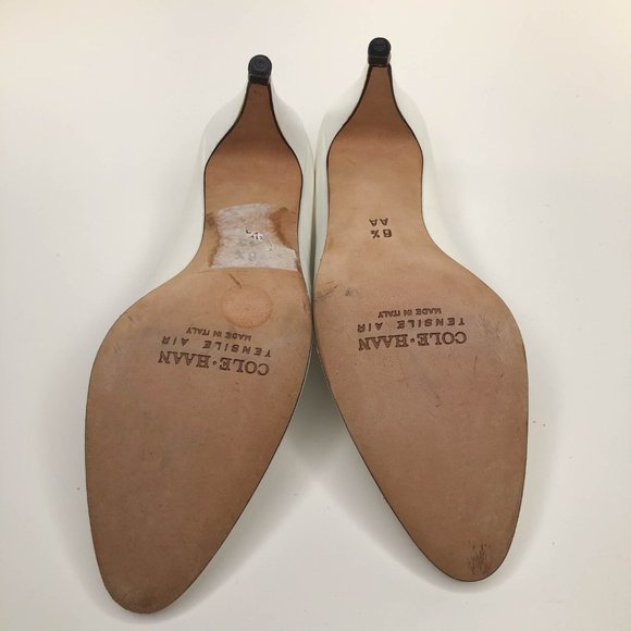 Cole Haan Tensile Air White Leather Slip Heels - Picture 11 of 11
